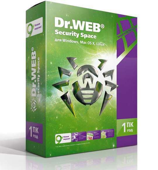Антивирус DR.WEB Security Space 1 ПК 1 год Новая лицензия BOX [bhw-b-12m-1-a3]