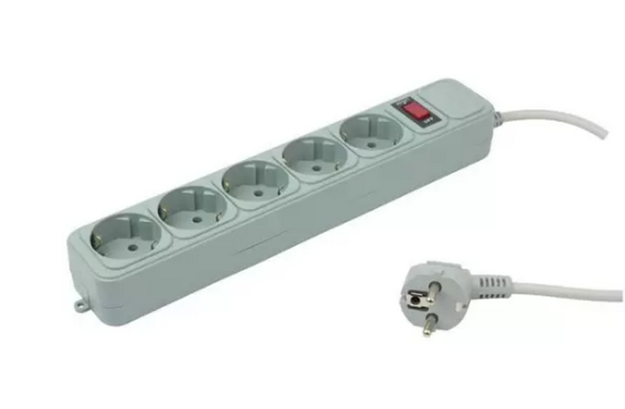 Сетевой фильтр PC PET AP01006-3-G, 3м, серый