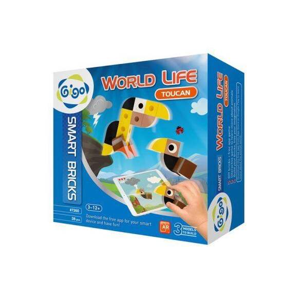 Набор для конструирования WORLD LIFE - TOUCAN / Животный мир - Тукан, 7+