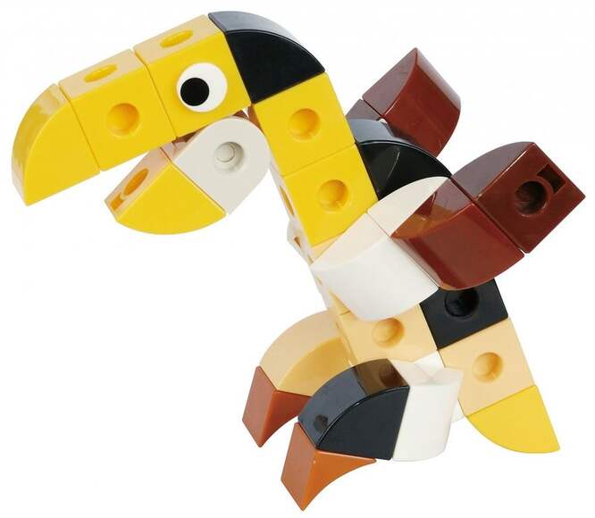 Набор для конструирования WORLD LIFE - TOUCAN / Животный мир - Тукан, 7+