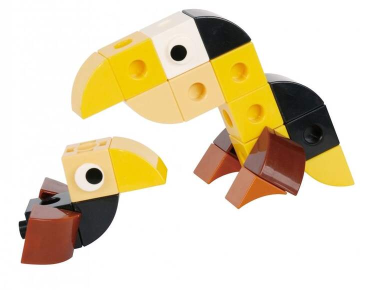 Набор для конструирования WORLD LIFE - TOUCAN / Животный мир - Тукан, 7+