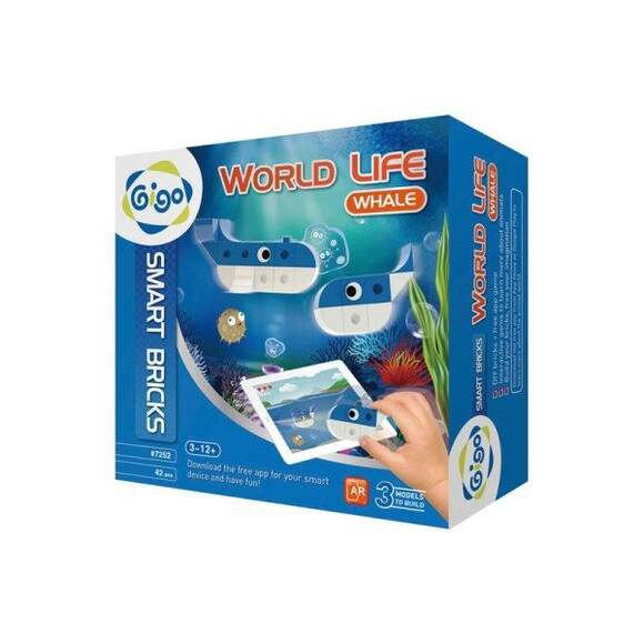 Набор для конструирования WORLD LIFE - WHALE/Животный мир - Кит, 3+