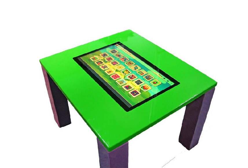 Интерактивный стол Уникум-2 (24”)(90 Приложений, ОС Windows + Android, подъемный экран с пульта ДУ, 
