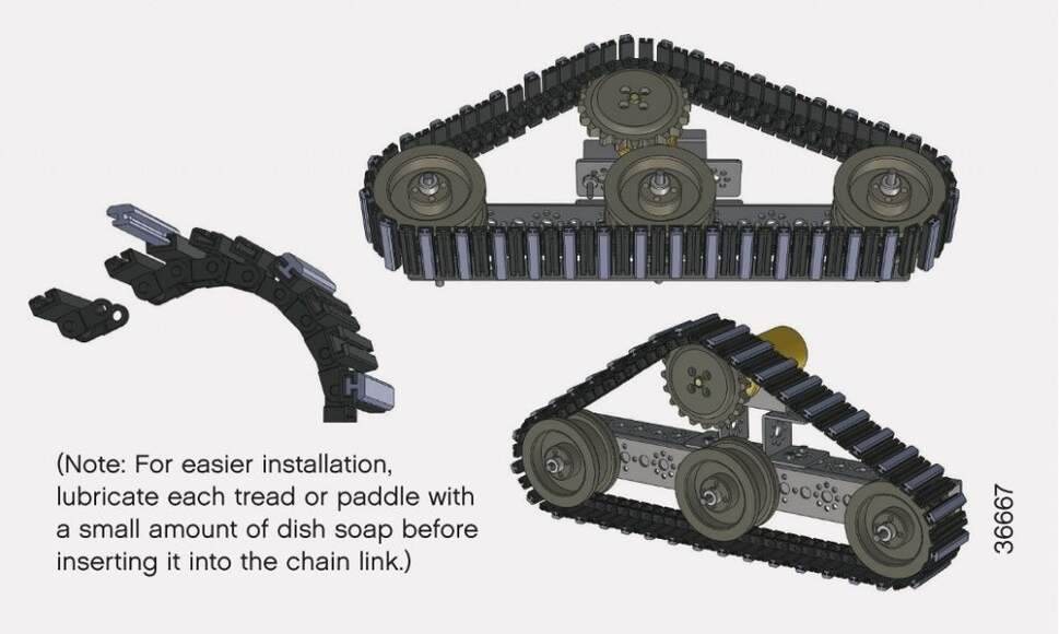 Конвейерный скребок Tank Tread TETRIX MAX (50 шт в упаковке)