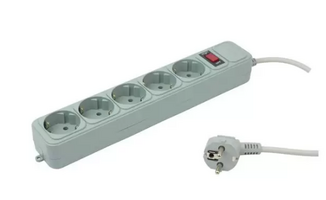 Сетевой фильтр PC PET AP01006-1.8-G, 1.8м, серый