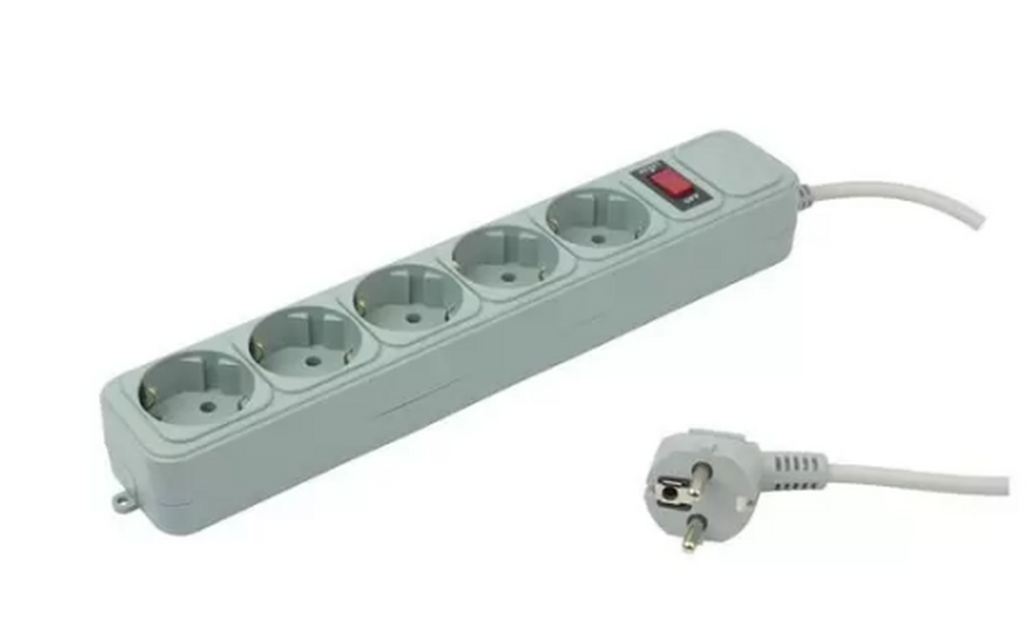 Сетевой фильтр PC PET AP01006-1.8-G, 1.8м, серый