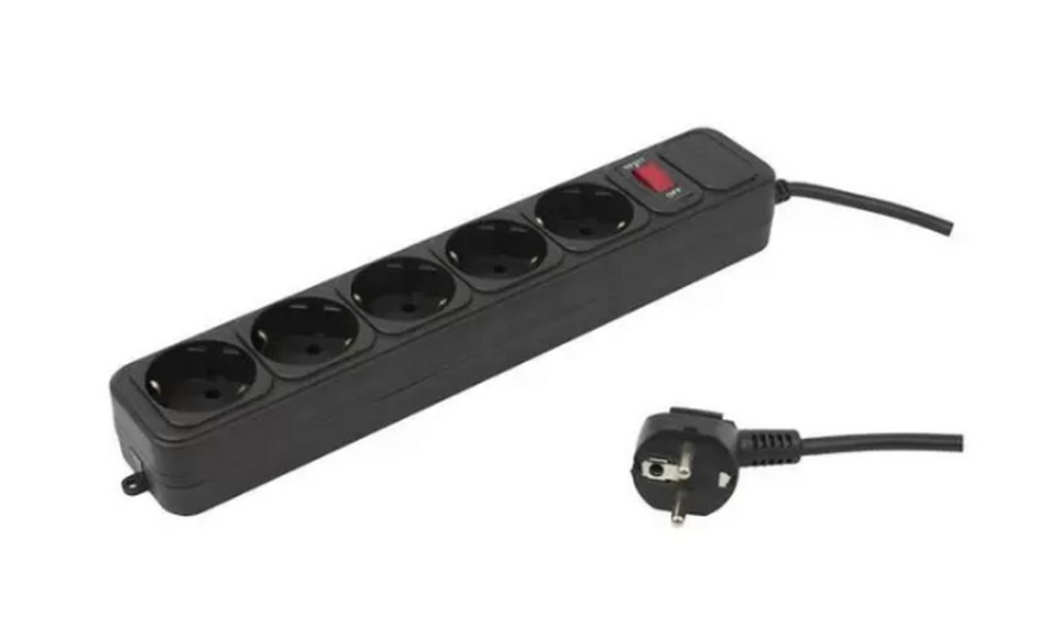 Сетевой фильтр PC PET AP01006-3-B, 3м, черный