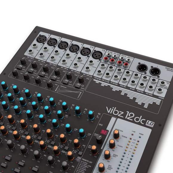 VIBZ 12 DC - Аналоговый микшер 12 каналов, цифровые эффекты и компрессор