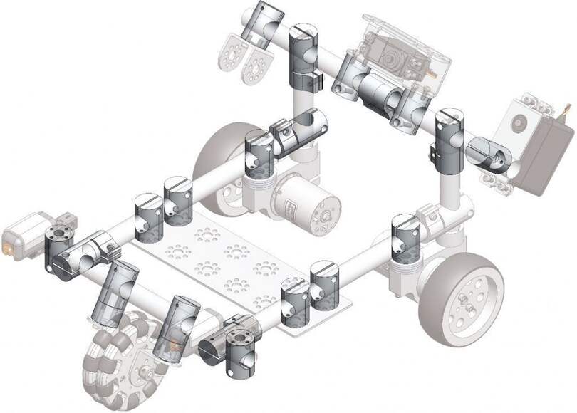 Трубы 220 мм TETRIX MAX (2 шт в упаковке)