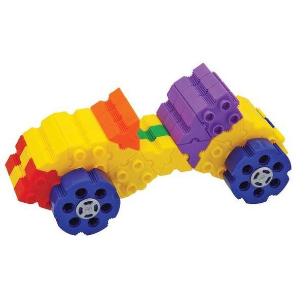 Конструктор Morphun Junior Starter Rainbow 12 Vehicles Set «Машины Радуга», 140 деталей, 4+