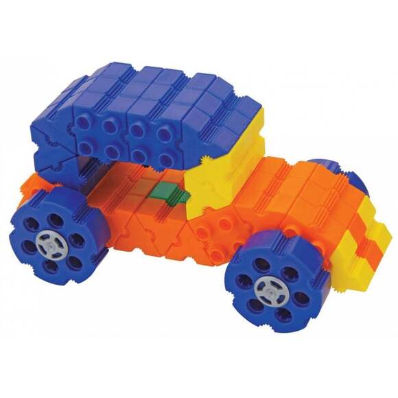 Конструктор Morphun Junior Starter Rainbow 12 Vehicles Set «Машины Радуга», 140 деталей, 4+