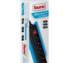 Сетевой фильтр BURO 600SH-5-B, 5м, черный