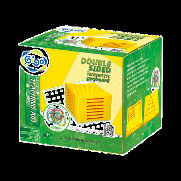 Обучающий набор Набор математических планшетов / DOUBLE SIDED ISOMETRIC GEOBOARD, 3+