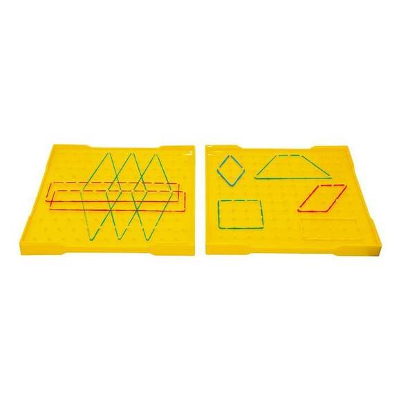 Обучающий набор Набор математических планшетов / DOUBLE SIDED ISOMETRIC GEOBOARD, 3+