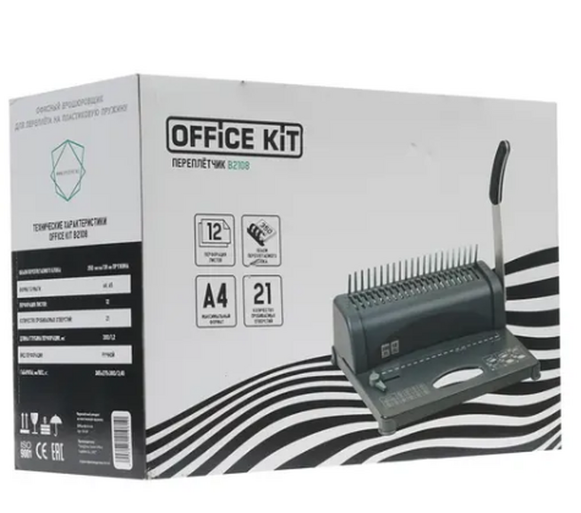 Переплетчик OFFICE KIT B2108,  A4,  от 6 до 38 мм