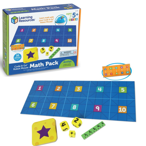 LER2861 Игровой набор "Набор РобоМышь. Математический коврик" (16 элементов)