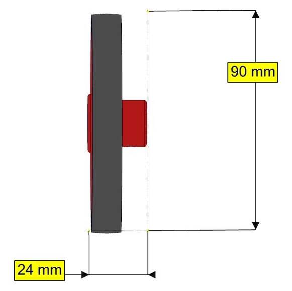 40222 TETRIX PRIME Колесо с шиной d=90мм