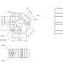 Зажимная втулка вала 8 мм из анодированного алюминия - Shaft Clamping Hub 8mm-C
