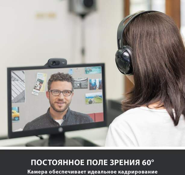 Web-камера LOGITECH C505,  черный [960-001364]