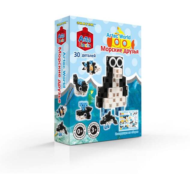 Конструктор ARTEC World "Морские друзья" коробка 30дет.