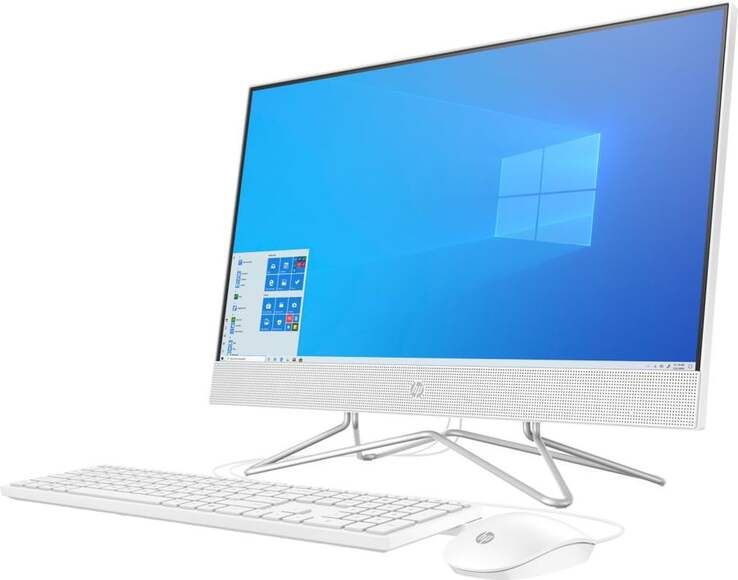 Моноблок HP 24-df0137ur, 23.8", AMD Athlon 3050U, 4ГБ, 128ГБ SSD,  AMD Radeon Graphics, Windows 10 H
