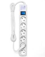 Сетевой фильтр POWERCUBE SPG(5+1)-16B-3М-WHITE, белый, длина шнура: 3м, входная вилка: EURO, максима