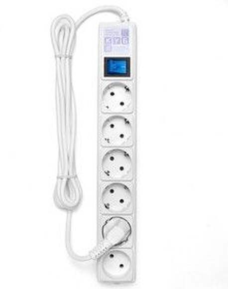 Сетевой фильтр POWERCUBE SPG(5+1)-16B-3М-WHITE, белый, длина шнура: 3м, входная вилка: EURO, максима