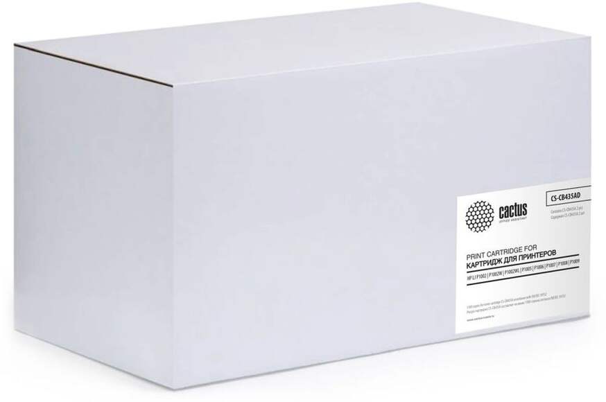 Картридж (двойная упаковка) CACTUS CS-CB435AD, черный / CS-CB435AD