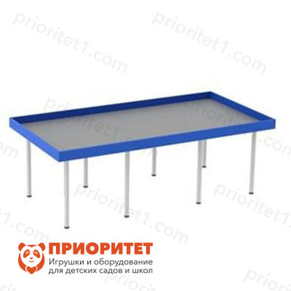 Стол для соревнований и занятий по робототехнике (серо-синий) 