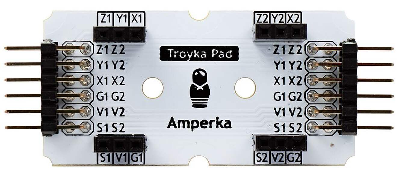 Модуль для электронного конструктора Troyka Pad 1*2 (Troyka-модуль)