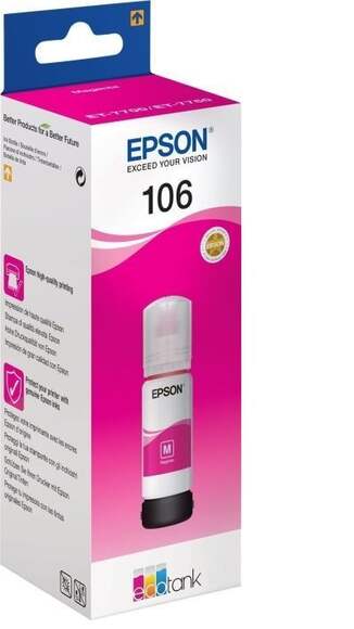 Картридж EPSON 106M, пурпурный [c13t00r340]