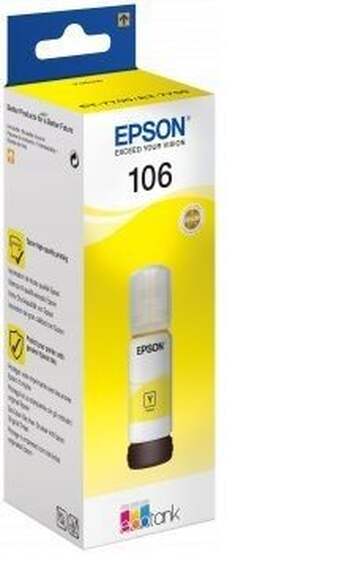 Картридж EPSON 106Y, желтый [c13t00r440]