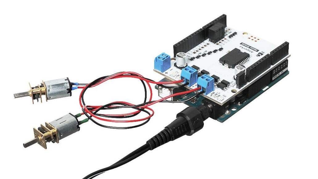 Модуль для электронного конструктора Motor Shield (2 канала, 2 А)