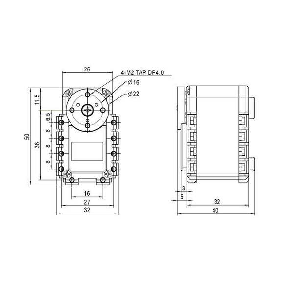 Сервомотор DYNAMIXEL AX-12W