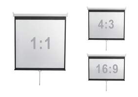 Экран настенный Digis DSOD-1108 (Optimal-D, формат 1:1, 167", 308x309, рабочая поверхность 300x300, 