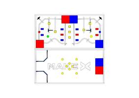 Набор: соревновательное поле с элементами MakeX 2019 City Guardian Arena / Makeblock