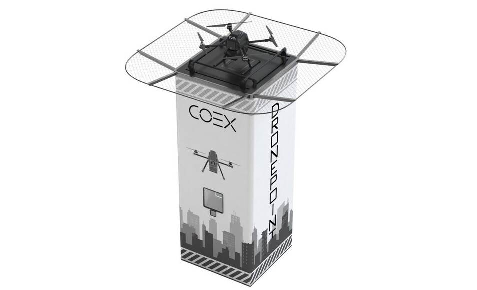 Беспилотный комплекс для доставки посылок "COEX Дронпоинт"