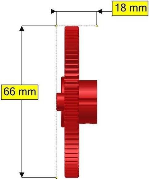 Пластмассовая шестерня с 80 зубьями TETRIX PRIME  (2 шт в упаковке)