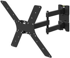 Кронштейн для телевизора Holder LCD-5566-B, 32-55", настенный, поворотно-выдвижной и наклонный,  чер