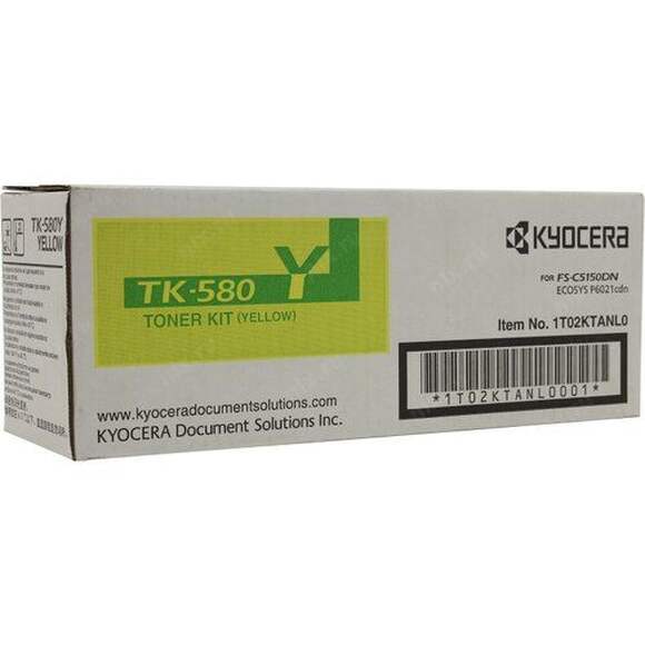 Картридж KYOCERA 1T02KTANL0, желтый [tk-580y]