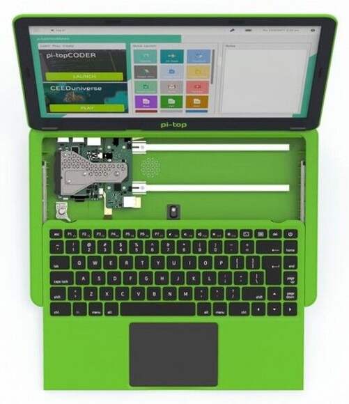 Базовая платформа электронной лаборатории pi-top Green Laptop V3