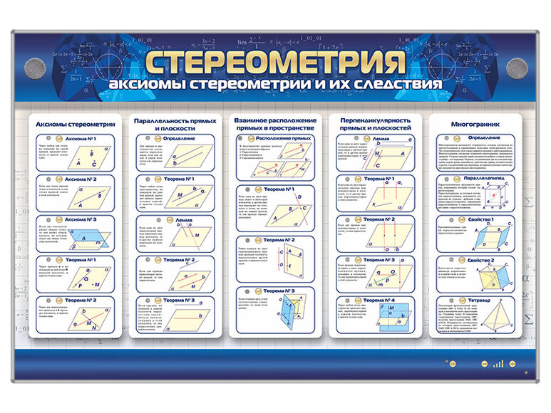 Интерактивный электрифицированный стенд «Стереометрия»