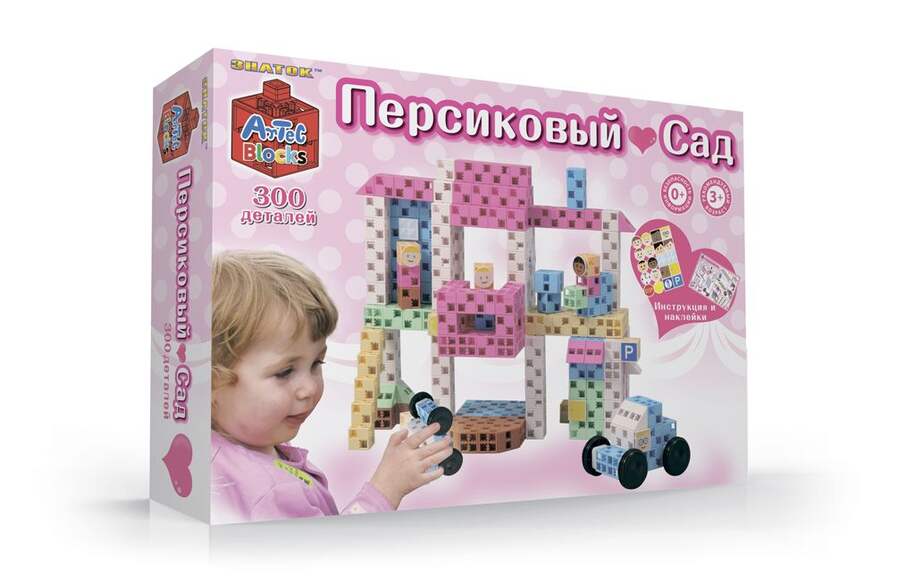 Конструктор ARTEC "Персиковый сад" коробка 300дет.